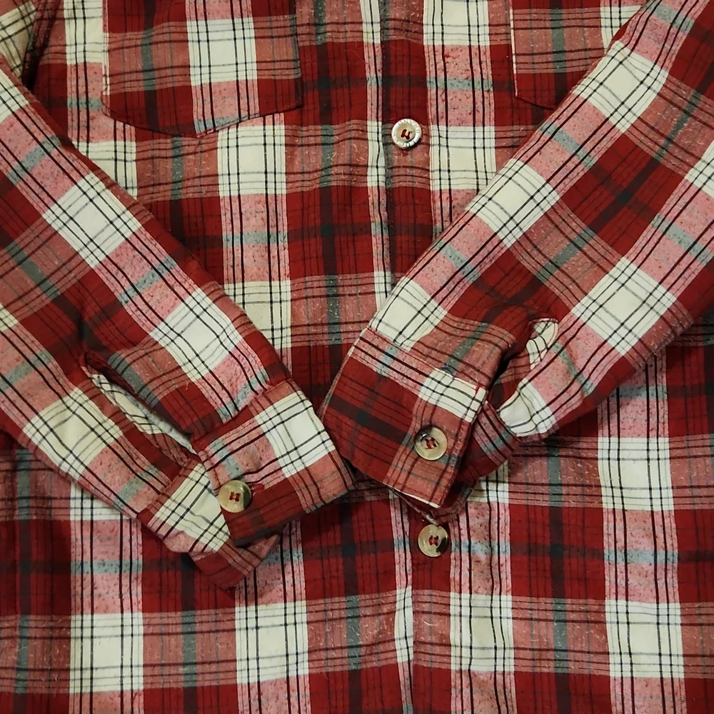 Lucky Brand Sherpa Plaid Hoddie Jacket